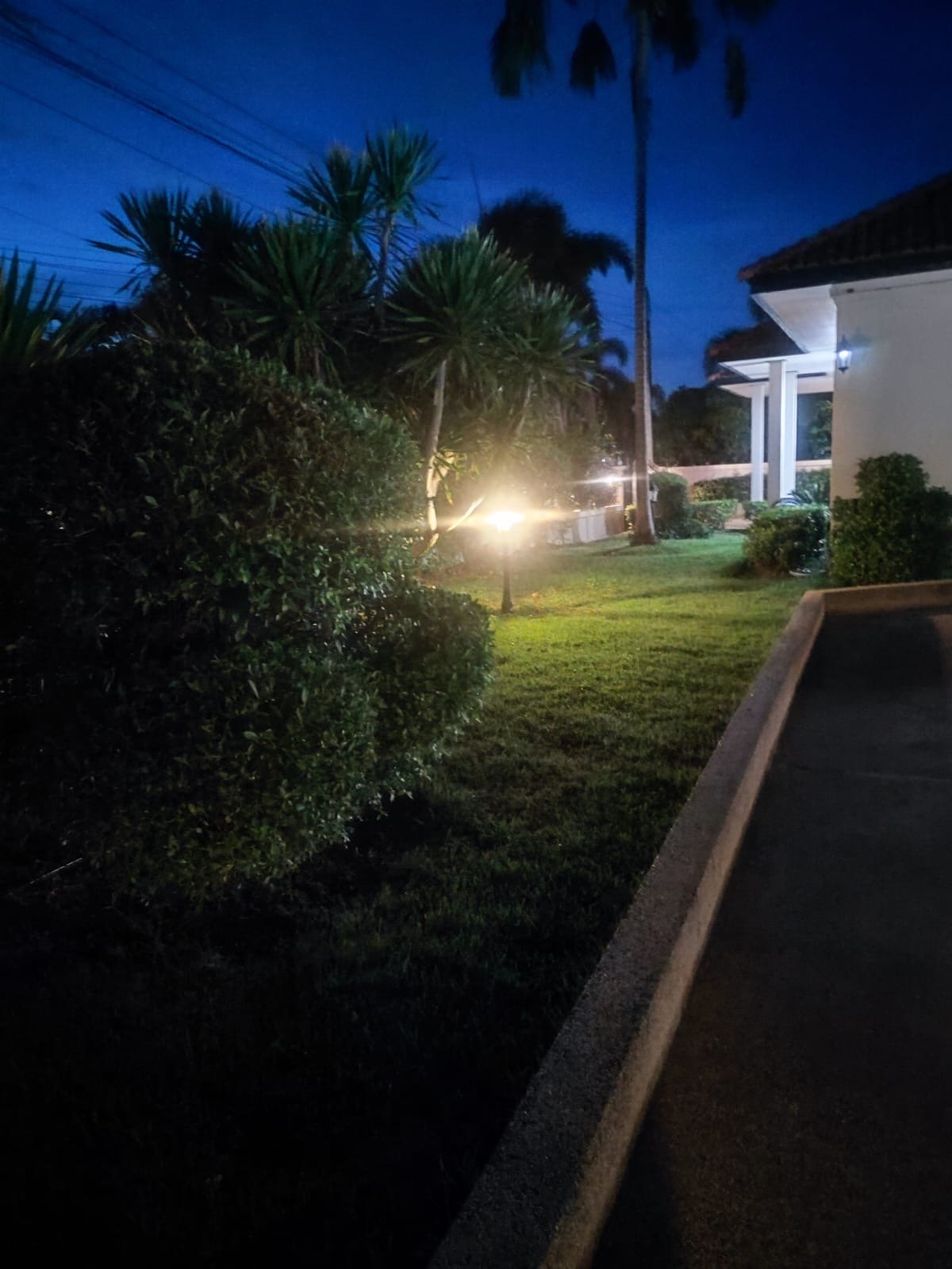 Villa Exterior Garden Night